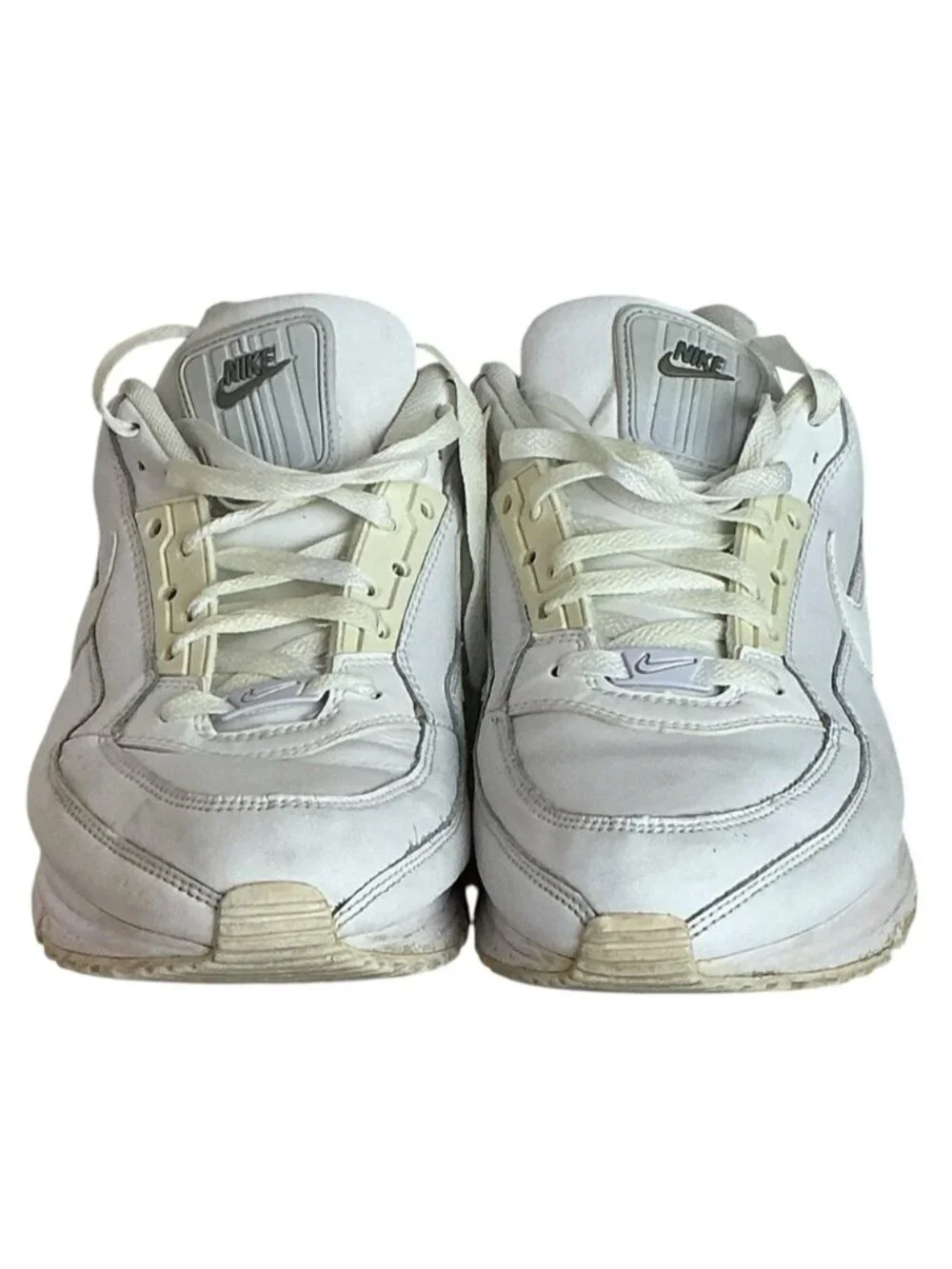 Nike Air Max Running Shoes White 316376-111 Low Top Lace Up Sneakers Men's US 12